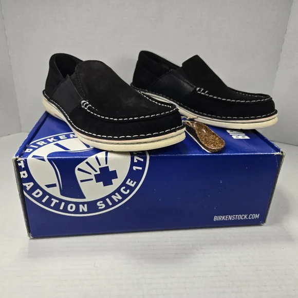 Birkenstock Unisex Duma Brown Leather Slip-On Loafers Size EU 38 Reg US W7 M5 Birkenstock Duma Dark Brown main image 2